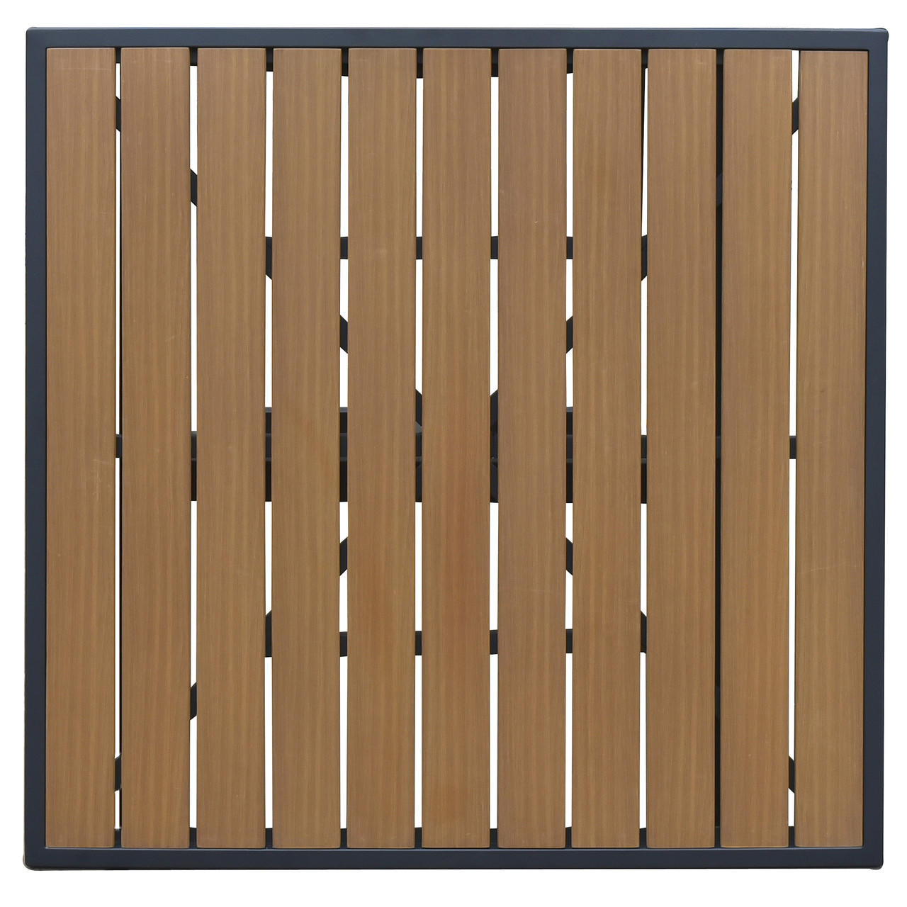 CLOSEOUT: Atlantic Collection Outdoor Table Top with Teak-Inspired Poly Slats Questions & Answers