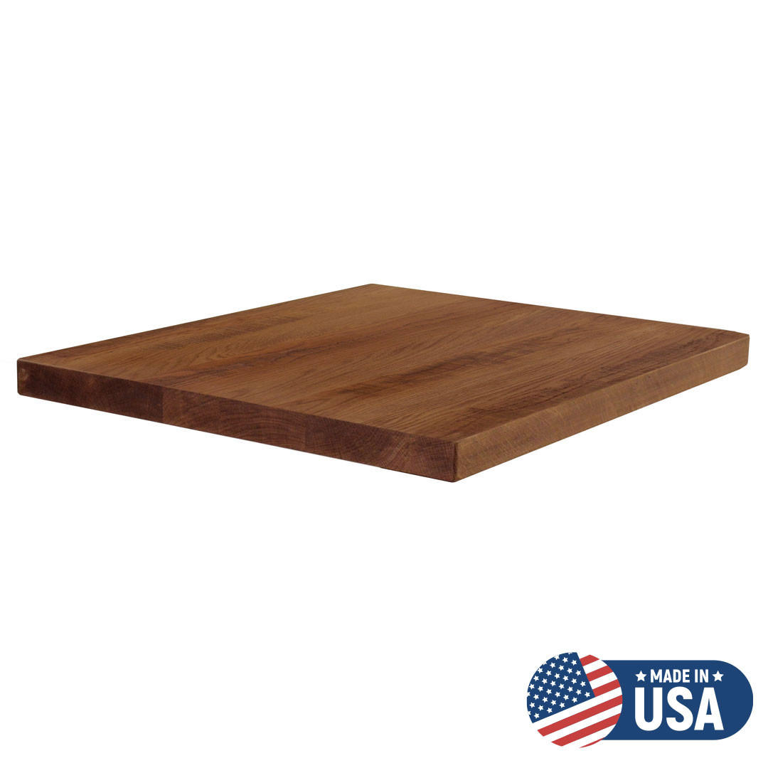 Custom White Oak Premium 1-3/4" Thick Plank Wood Restaurant Square / Rectangle Table Top (Multiple Sizes Available!) Questions & Answers