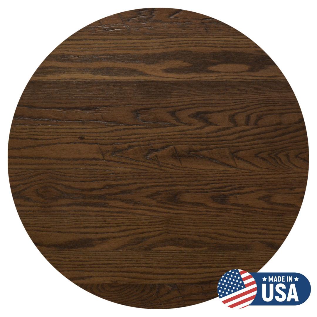 Custom Urban Distressed 1-3/4" Thick Wood Restaurant Round Table Top with Choice of 3 Finishes (Multiple Sizes Available!) Questions & Answers