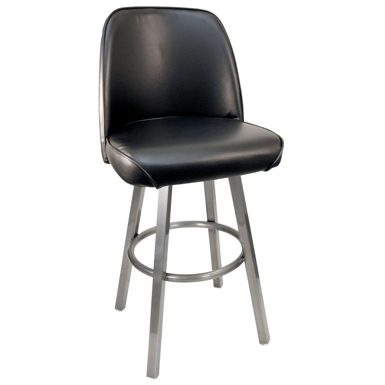 CLOSEOUT: Gladiator 525 Basic Commercial Bucket Seat Bar Stool on Clear Coat Base with Choice of 3 Vinyl Colors Questions & Answers