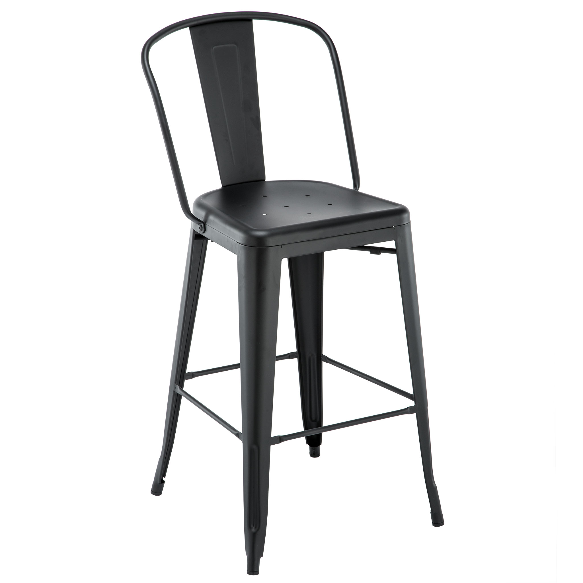 Oversized Viktor Steel Restaurant Bar Stool with Black Matte Finish Questions & Answers