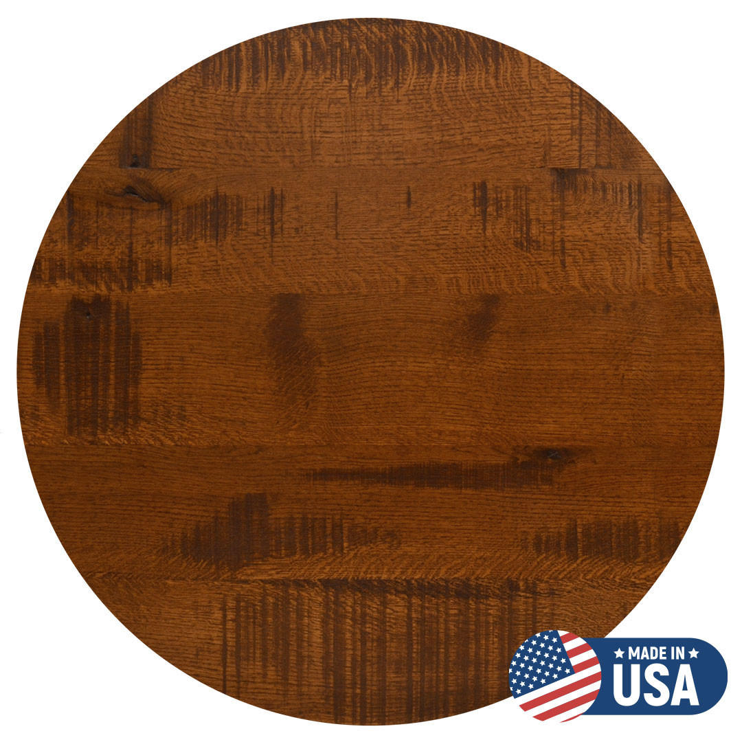 Custom Quarter Sawn White Oak Round Table Top with Choice of 3 Stains (Multiple Sizes Available!) Questions & Answers