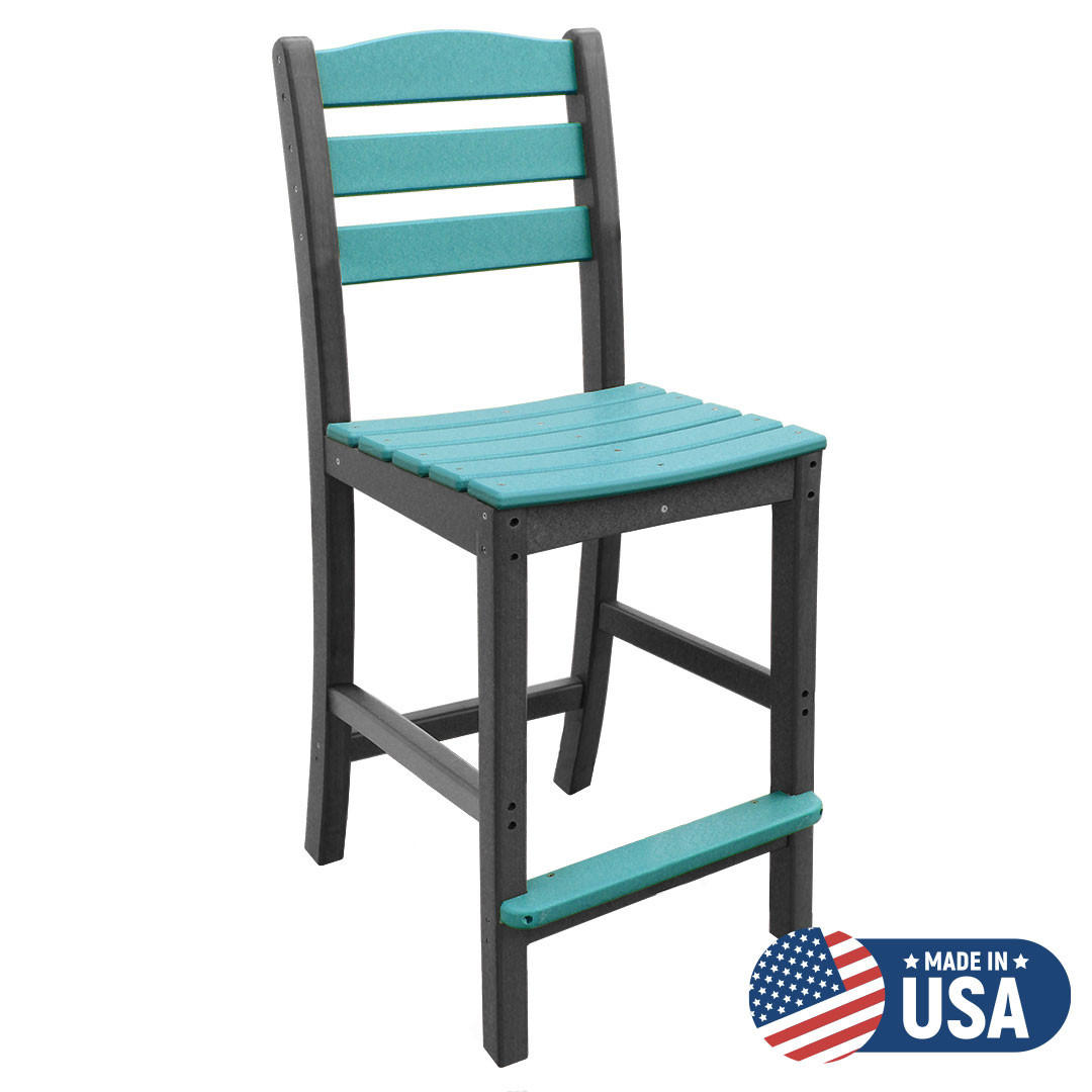 Outer Banks Counter Height Ladder Back Poly Lumber Side Bar Stool from ECCB Outdoor Questions & Answers