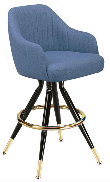 Commercial Club Channeled Bucket Bar Stool Seating on Vintage Base from Regal Seating Questions & Answers